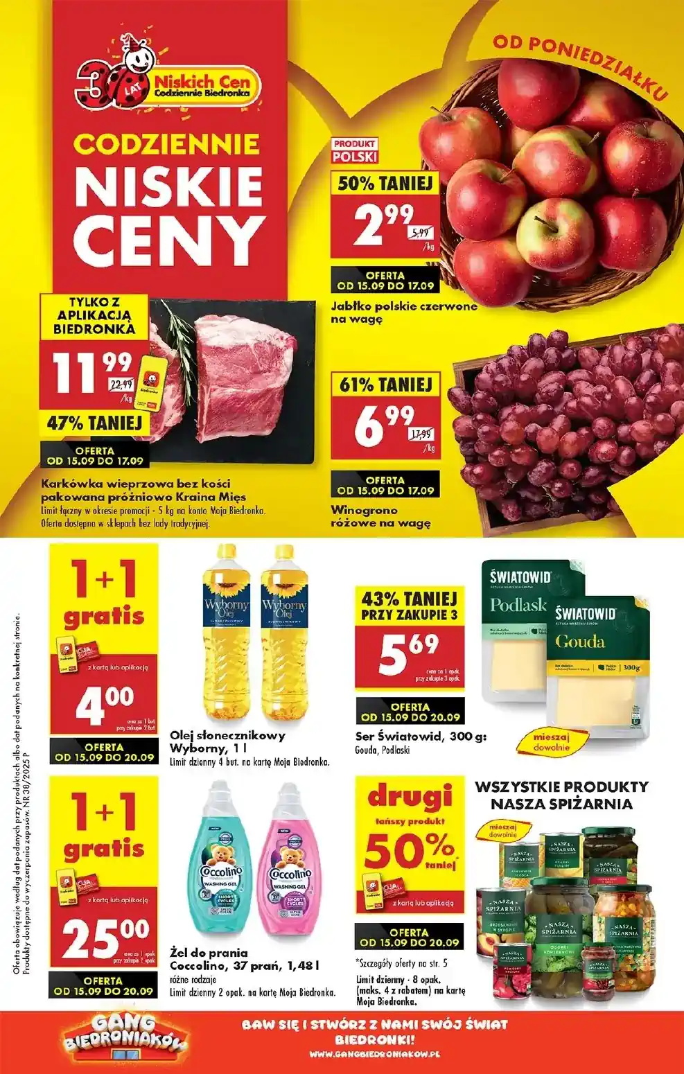 gazetka biedronka od 15 września 2025