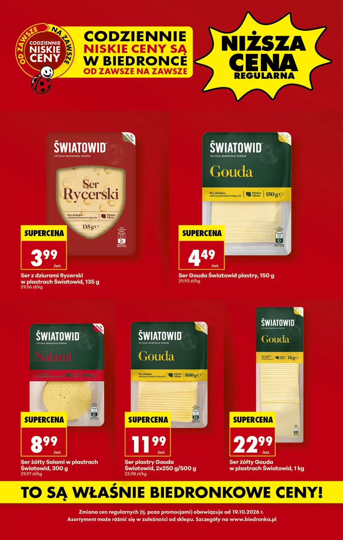 gazetka biedronka 19 października