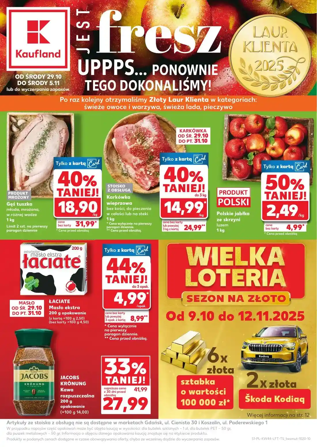 kaufland gazetka - od jutra 30.10.2025