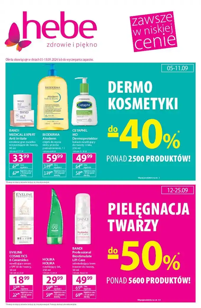  Promocyjna Gazetka Hebe od 5.09 do 18.09.2024      