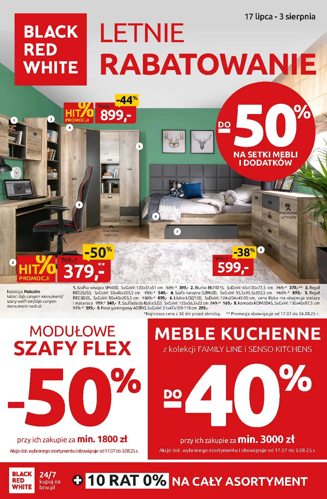 black red gazetka