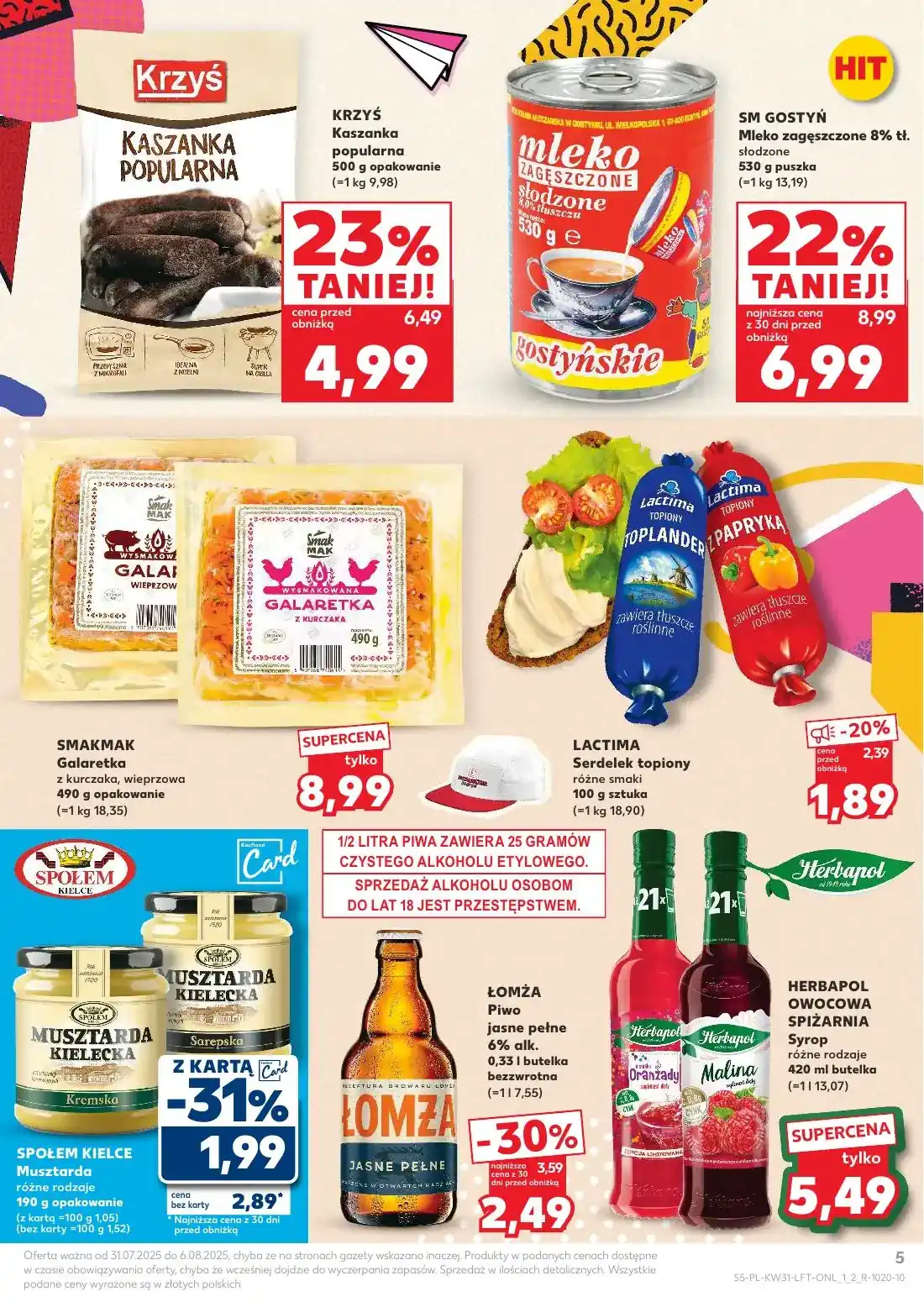 kaufland gazetka od jutra 31.07.2025